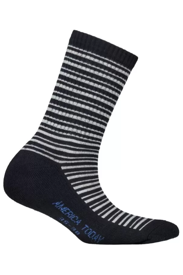 Accessoires | Accessoires<America Today Chaussettes Toca AOP jr Black/white