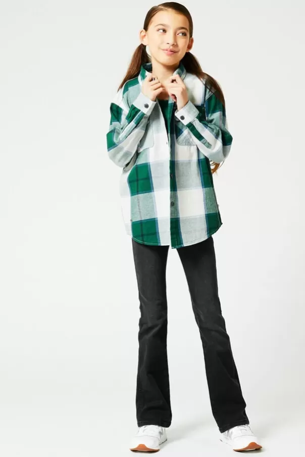 Blouses<America Today Chemise Green/blue | Red/pink