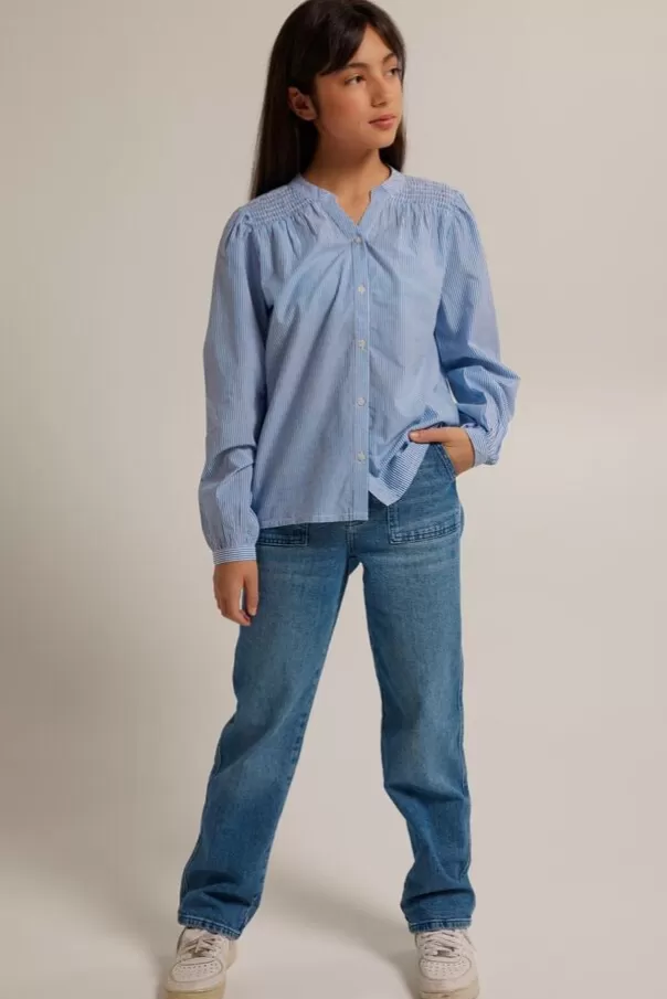 Blouses<America Today Chemise Bella jr Blue/white