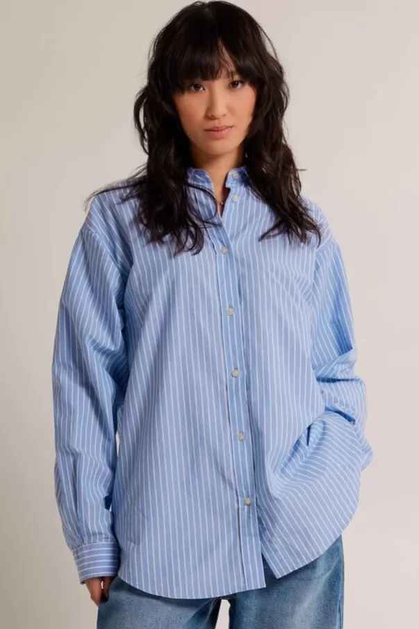 Chemises<America Today Chemise Britt Blue/white