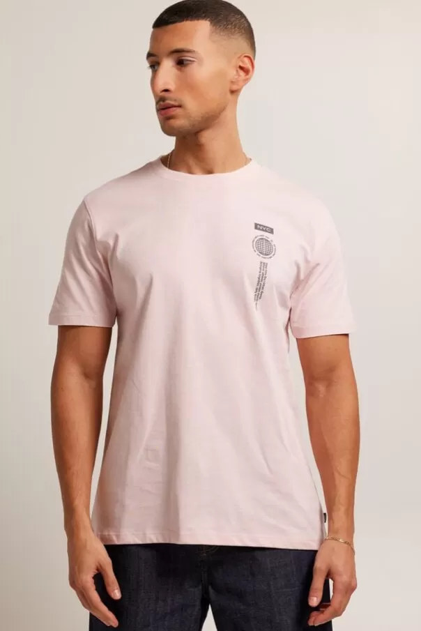 T-shirts & Polo's<America Today Emory Lightpink | Washedblack | Kit