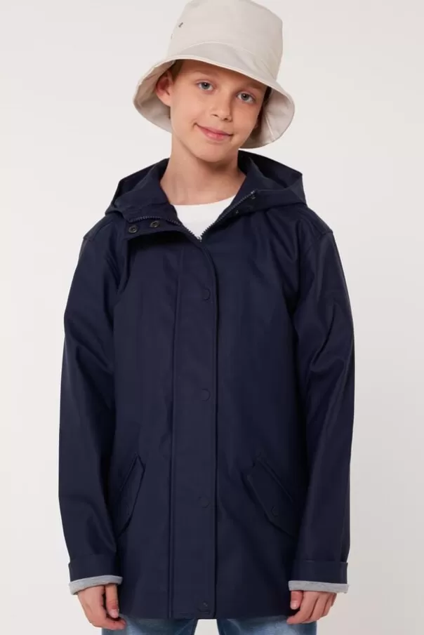 Vestes | Girls' raincoats<America Today Imperméable Janice JR short Yellow | Black | Navy