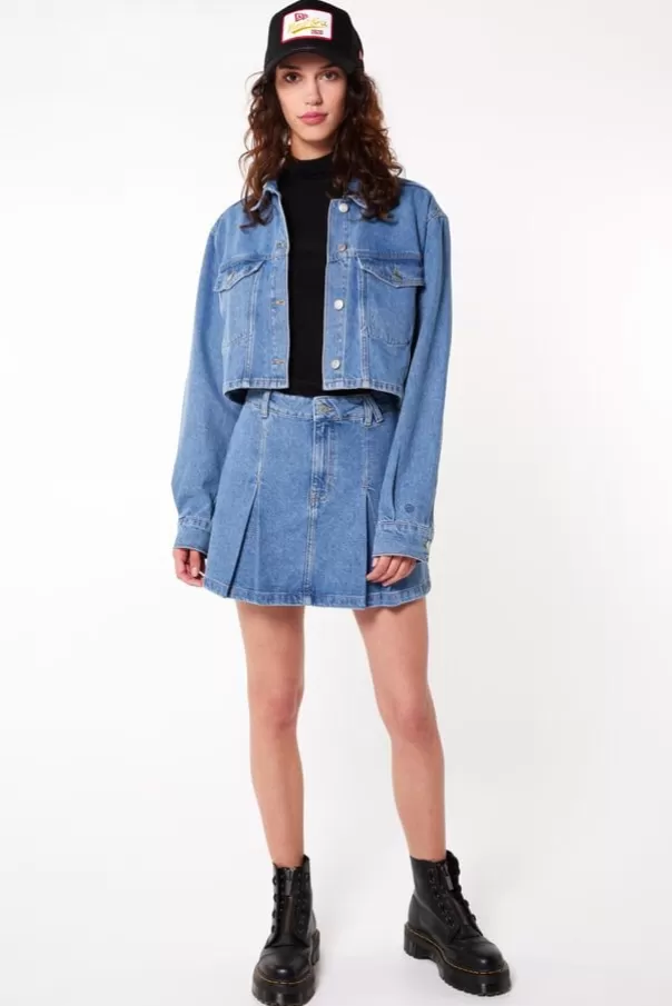 Jupes<America Today Jupe Rafa Denimblue