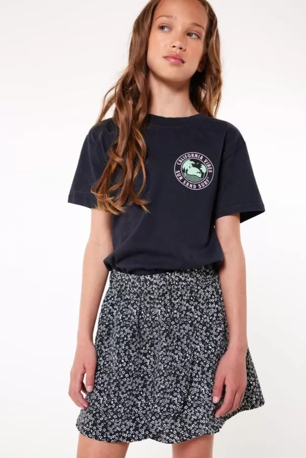 Jupes<America Today Jupe Resa JR Flowerblack
