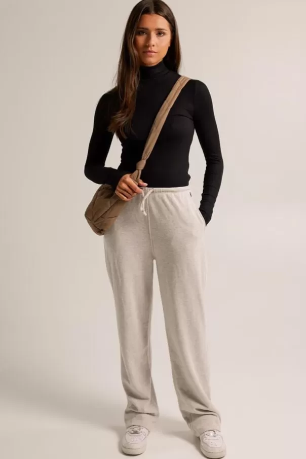Pantalons | Pantalons de Jogging<America Today Pantalon de jogging Cami Midgreymelange | Oatmeal | Black