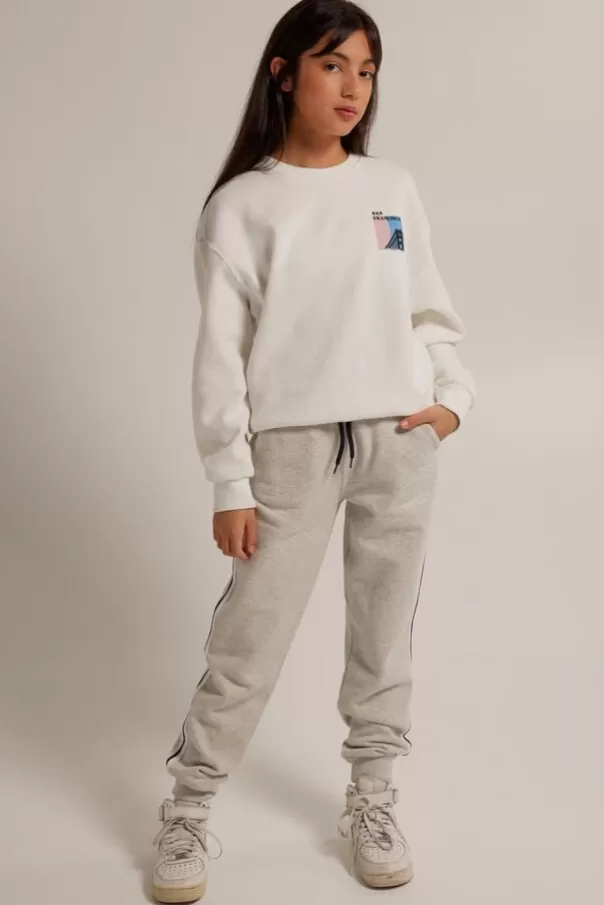 Pantalons | Pantalons de jogging<America Today Pantalon de jogging Carly JR Midnight | Midgreymelange | Babyblue
