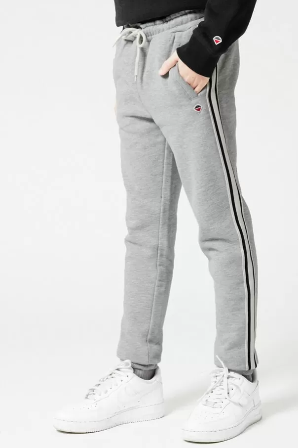 Pantalons | Pantalons de jogging<America Today Pantalon de survêtement à rayures latérales Midgreymelange