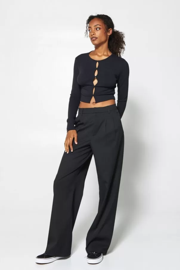 Pantalons<America Today Pantalon Philly Black | Black | Darkgreymelange