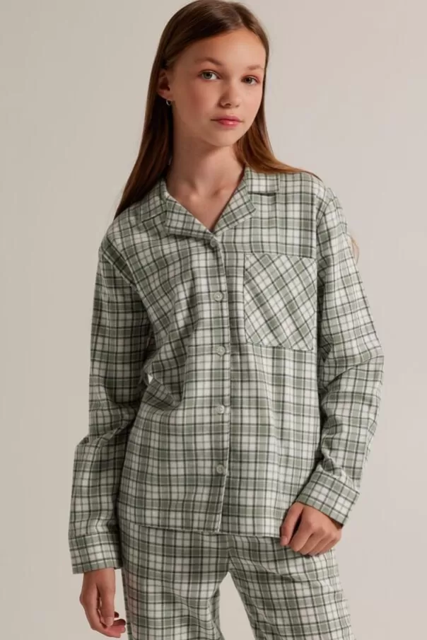 Sous vetements & Lounge<America Today Pyjama Labello JR Shirt Blue/white | Green/red | White/green