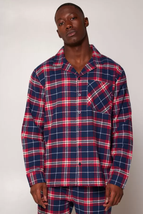Sous Vetements & Lounge | Pyjamas<America Today Pyjama Nathan shirt Red/navy
