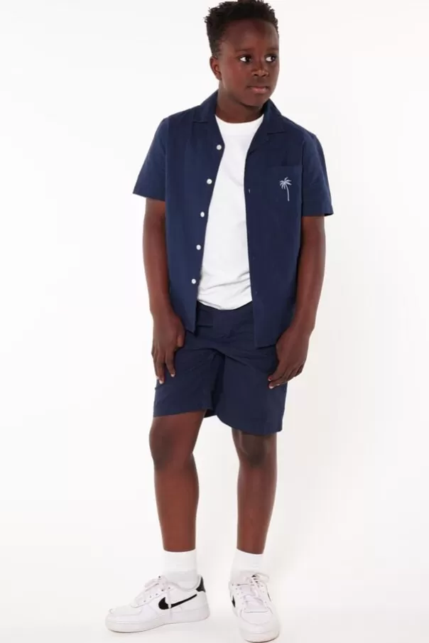 Shorts<America Today Short Nino JR Washedblack | Darkblue