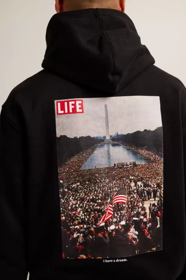 Pulls & Gilets | Sweaters & hoodies<America Today Sweat a capuche Scott Hood Black | Offwhite