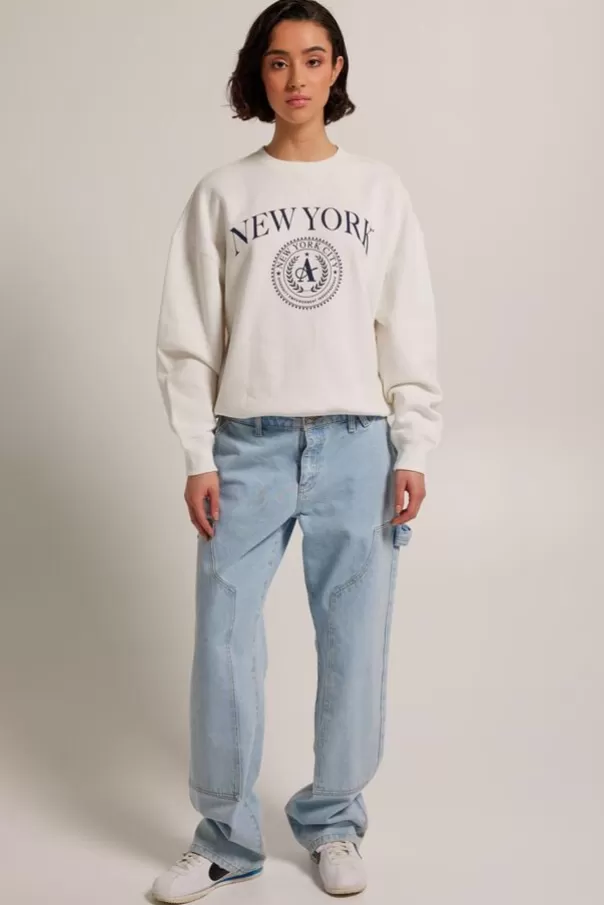 Pulls & Gilets | Sweats & sweats à capuche<America Today Sweat Salomé Lightgreymelange | Offwhite