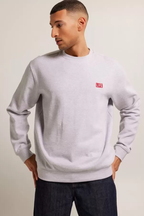 Pulls & Gilets | Sweaters & hoodies<America Today Sweat Scott Crew Lightgreymelange