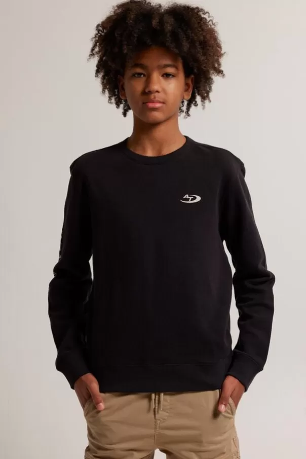 Pulls & Gilets | Sweats & sweats à capuche<America Today Sweat Steef Crew JR Washedblack