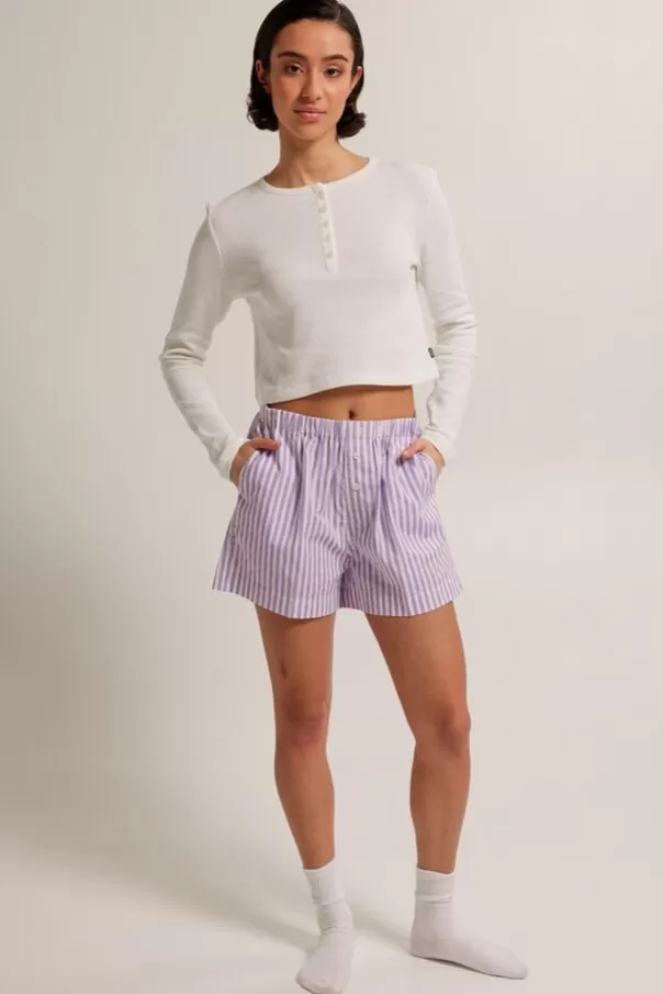 Pyjama | Sous vetements& Lounge<America Today T-shirt a manches longues Loraine Offwhite