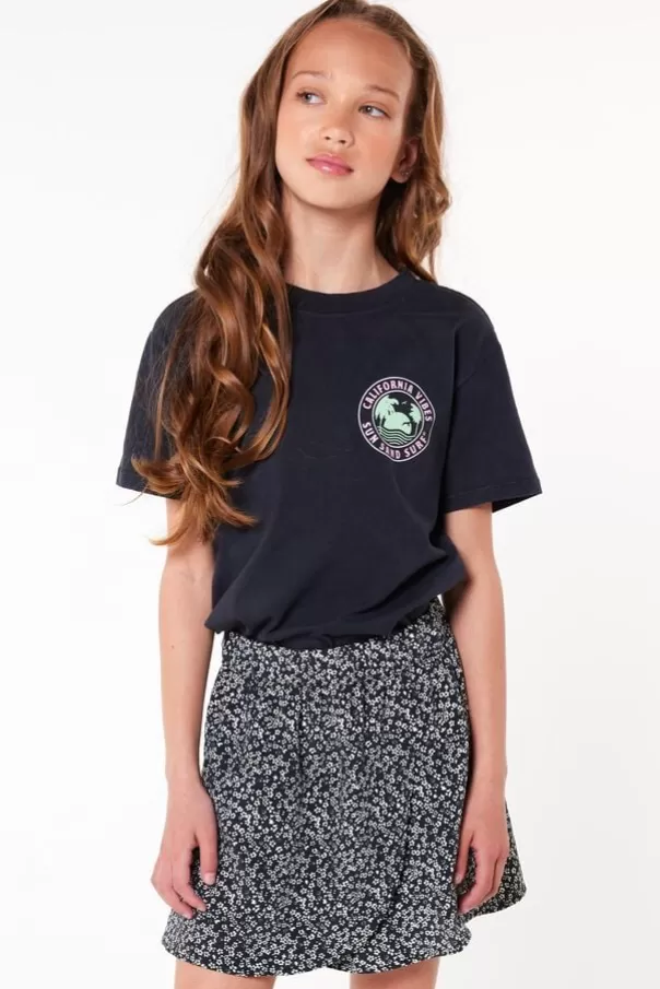T-shirts &Tops<America Today T-shirt Emmalyn JR Washedblack | Babyblue | Offwhite