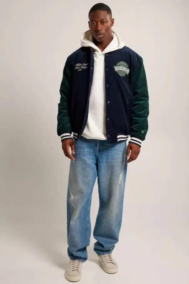 Veste d'université | Vestes<America Today Varsity jacket Julian Cord Darkblue
